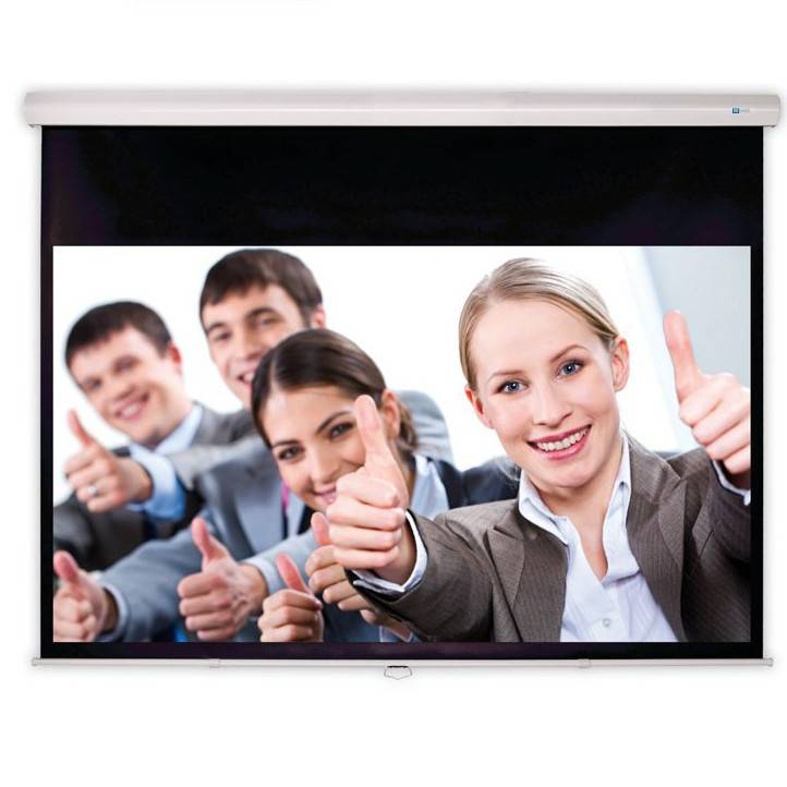 DELUXX Advanced Rolloleinwand Slowmotion 4:3 Mattweiss Polaro 270x203 cm-1