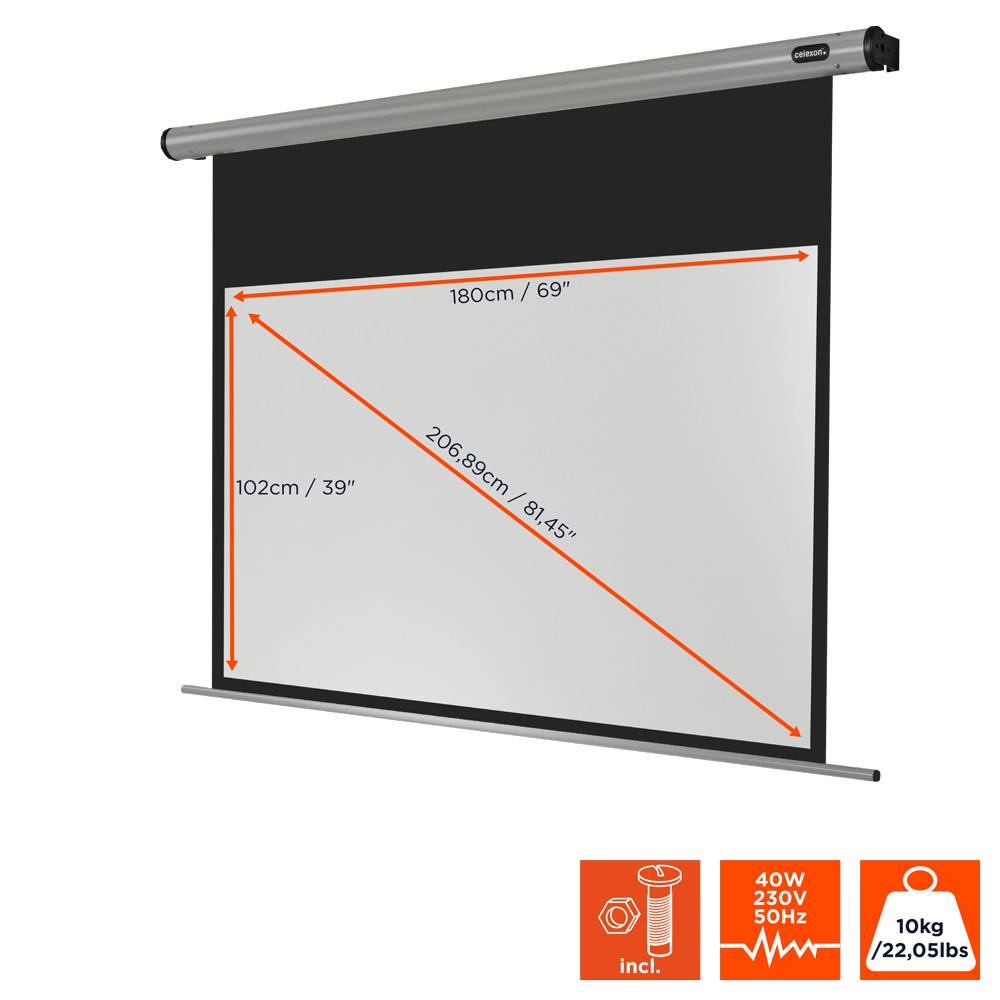 celexon Leinwand Motor HomeCinema 180 x 102 cm-3