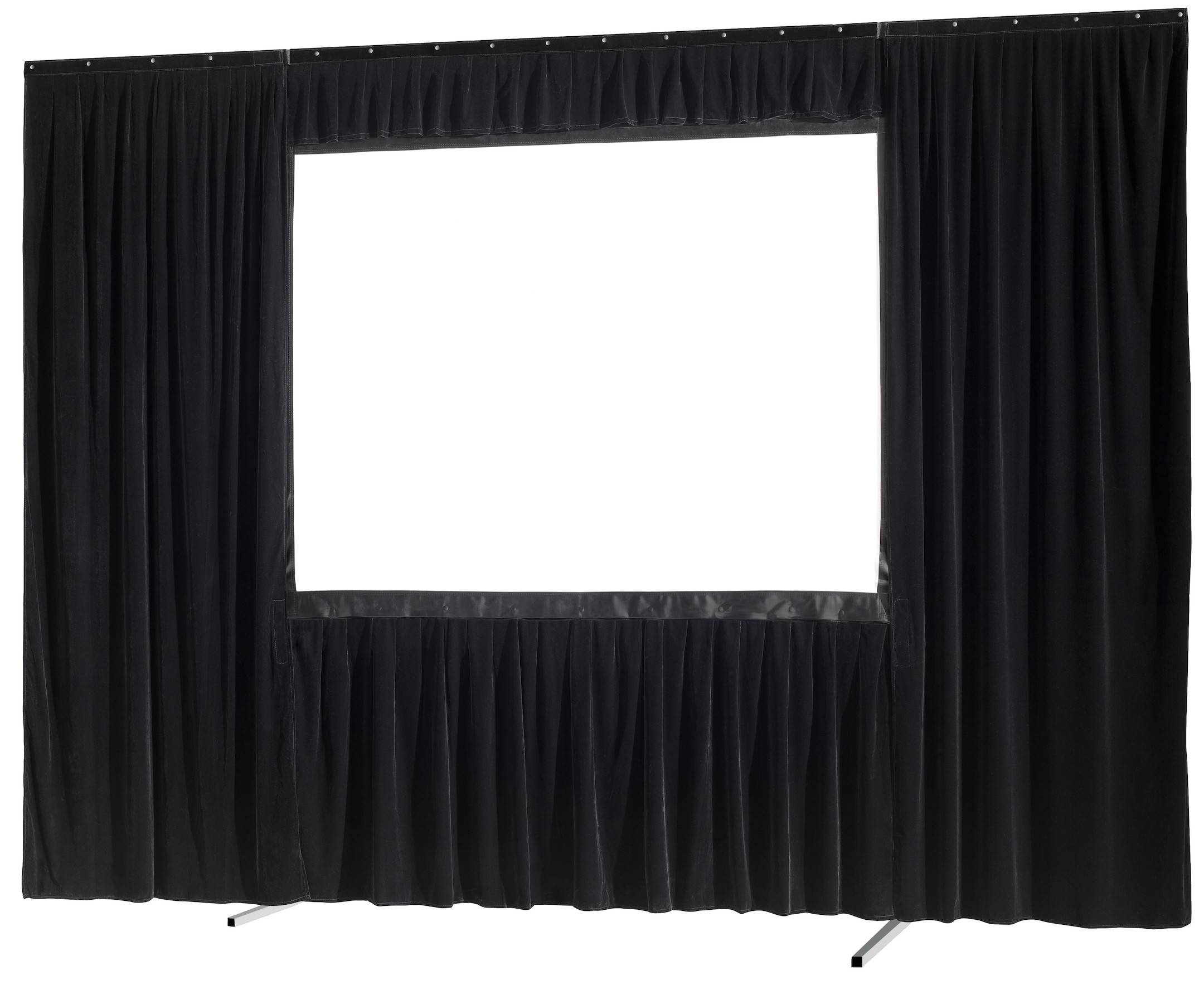 celexon Vorhangset 4-seitig für Faltrahmenleinwand Mobil Expert 203 x 114 cm-0