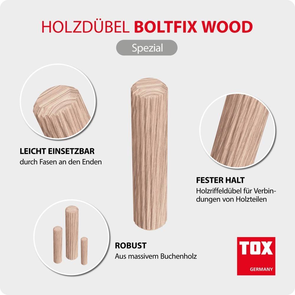 190 Stk. TOX-Dübel-Techn. Holzdübel Boltfix wood-0