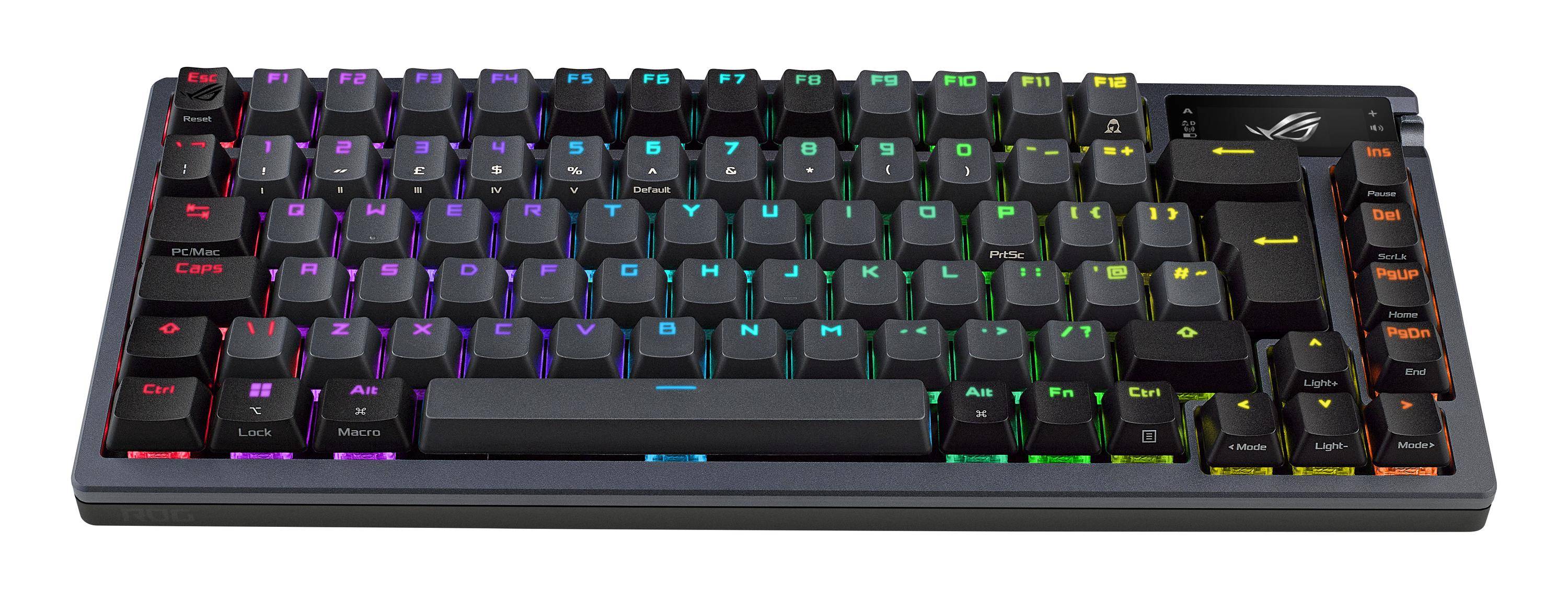 ASUS M701 ROG AZOTH/NXRD/FR, Verkabelt & Kabellos, USB + RF Wireless + Bluetooth, Mechanischer Switc-1