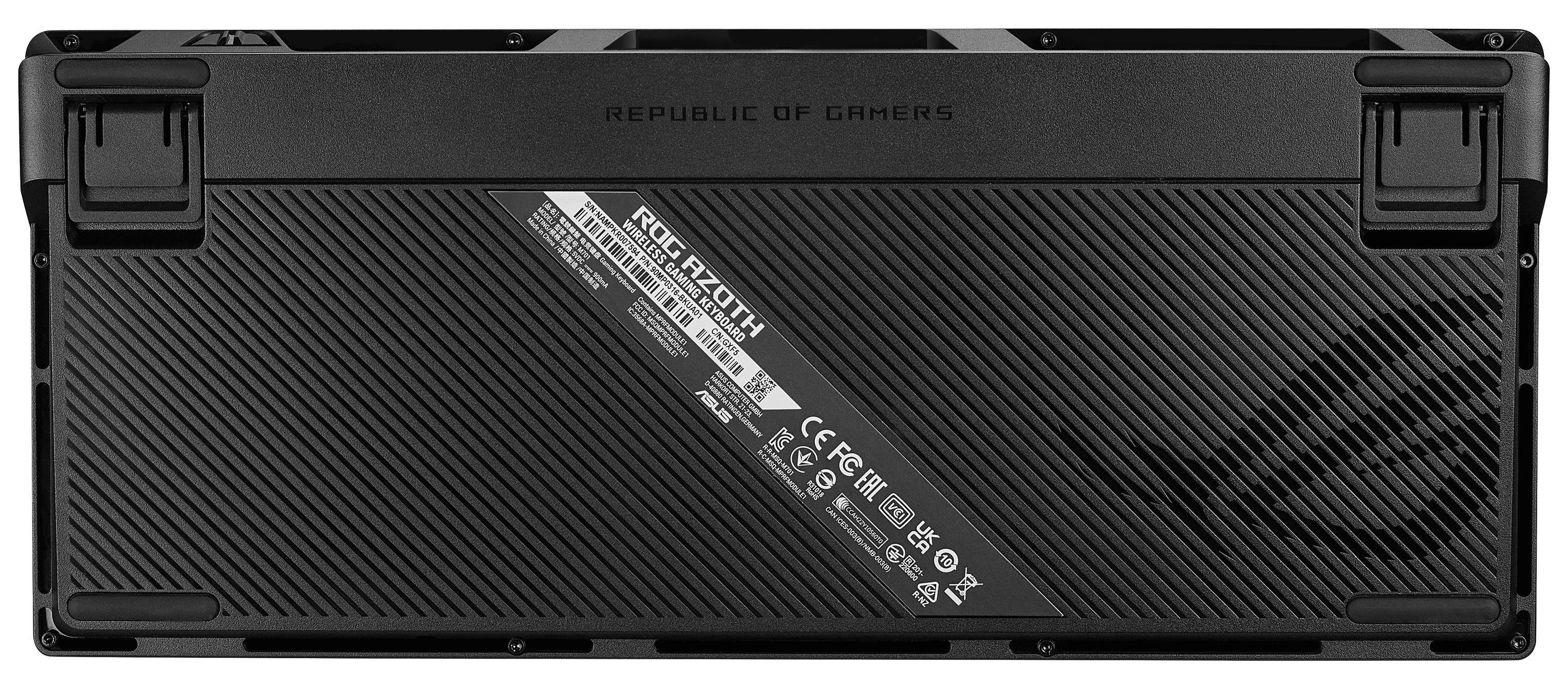 ASUS M701 ROG AZOTH/NXRD/FR, Verkabelt & Kabellos, USB + RF Wireless + Bluetooth, Mechanischer Switc-4