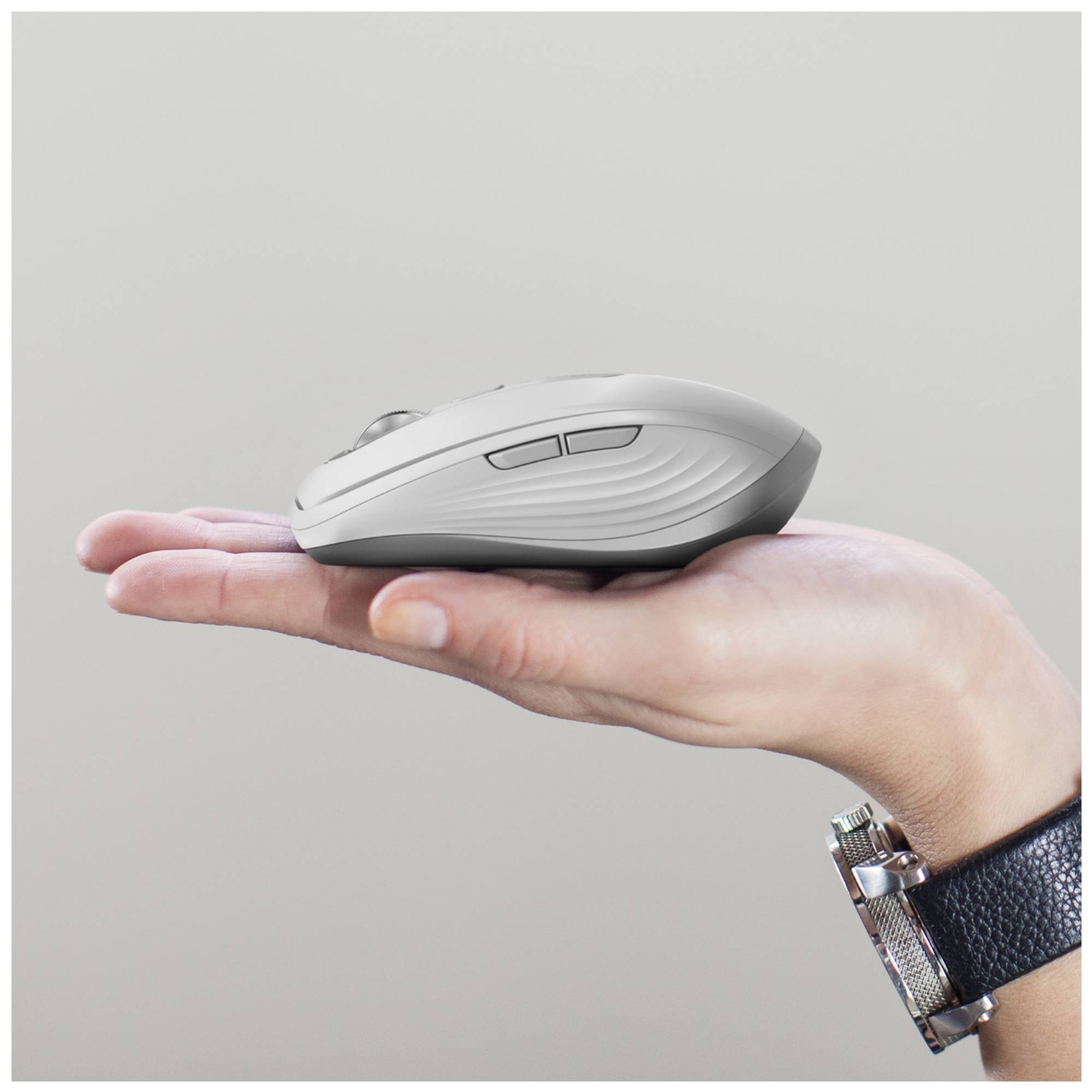 Logitech MX Anywhere 3 Mac Maus Bluetooth® Laser Hellgrau 6 Tasten 1000 dpi Wiederaufladbar-1