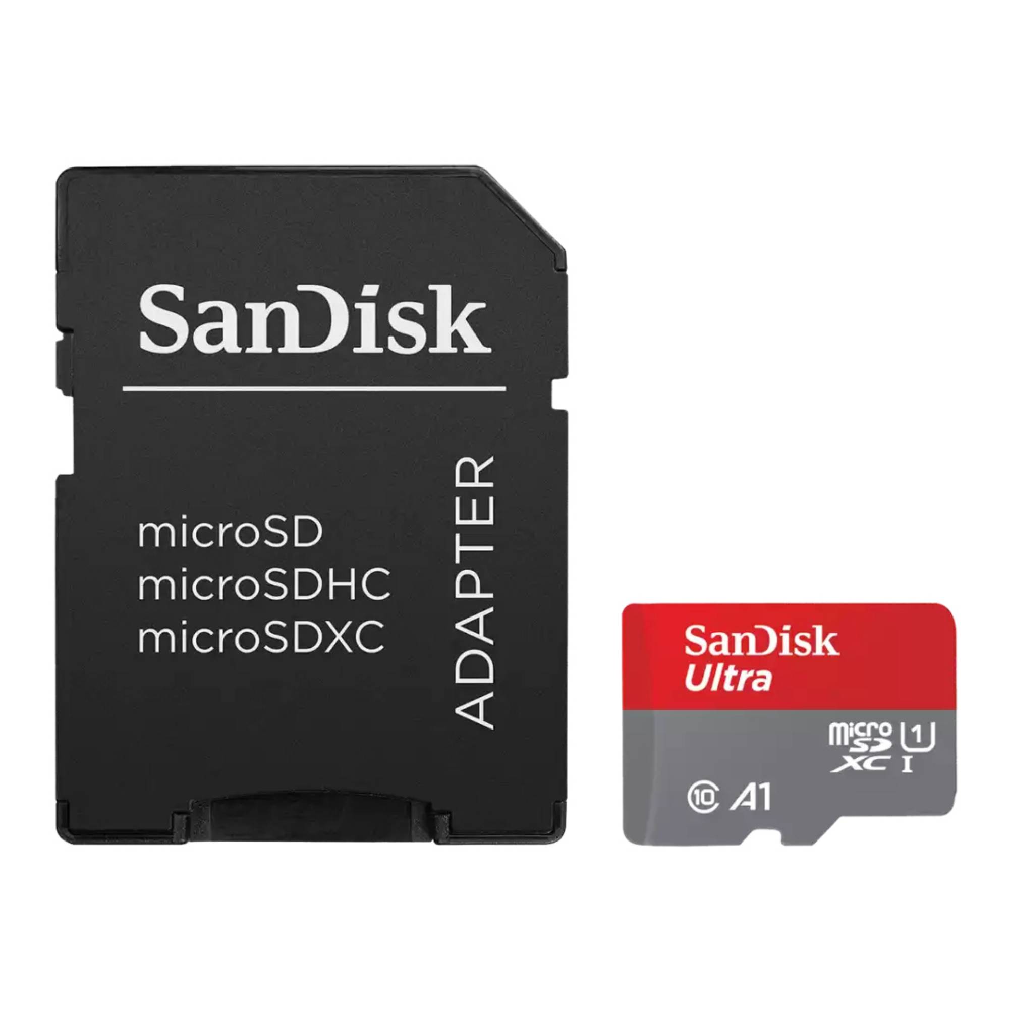 SANDISK - Ultra microSDXC Speicherkarten 128GB - 2 Pack+ SD Adapter - Extended Capacity SD (MicroSDHC)-1