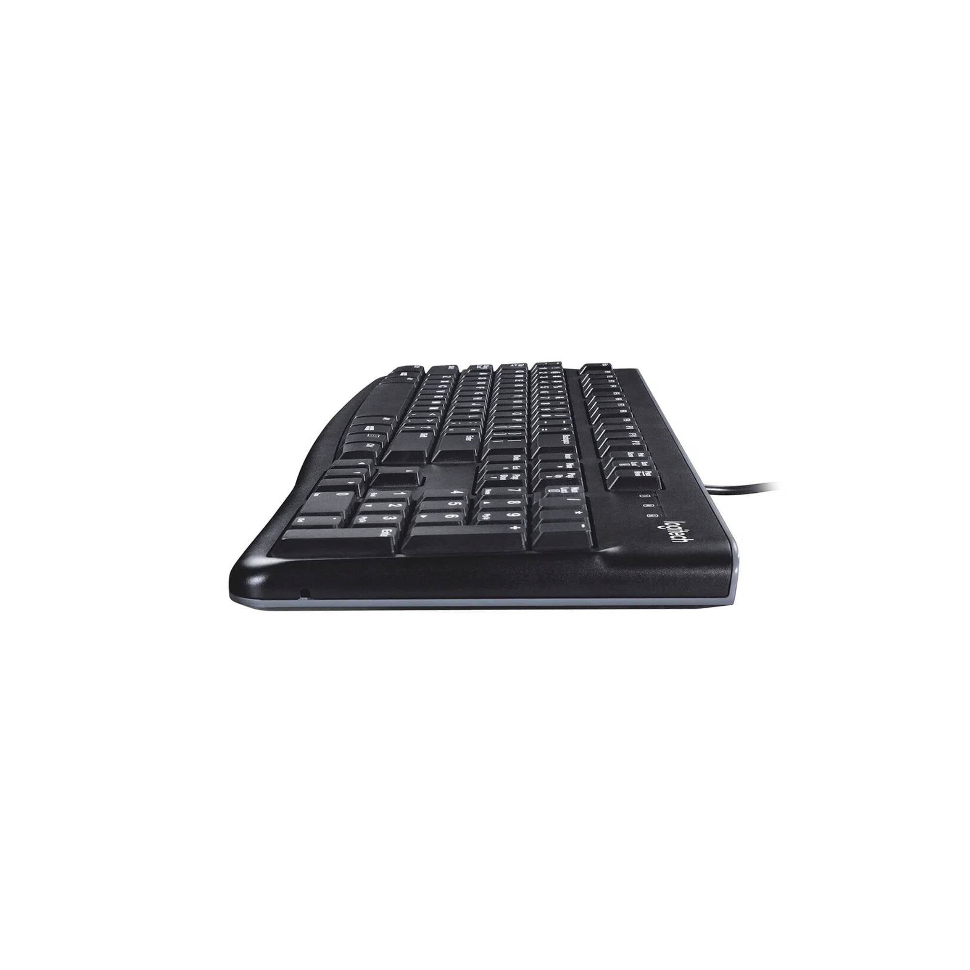 Logitech K120 USB Tastatur Französisch, AZERTY Schwarz Spritzwassergeschützt-3