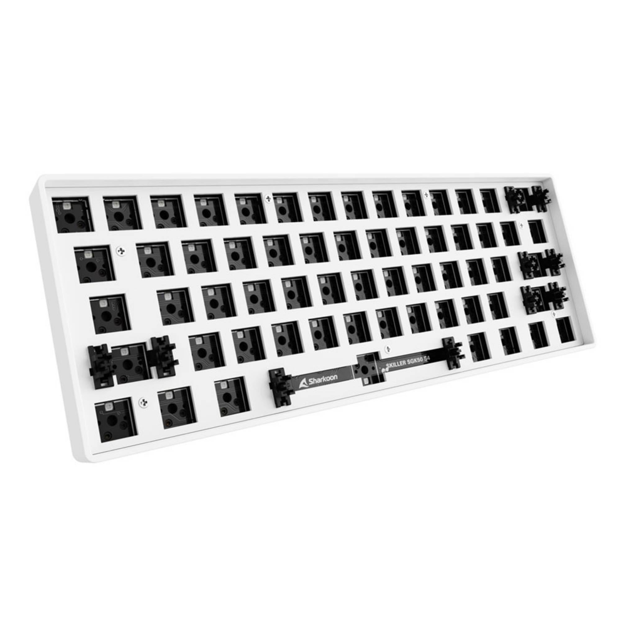 Sharkoon SKILLER SGK50 S4, 60%, Kabelgebunden, USB, RGB-LED, Weiß-1