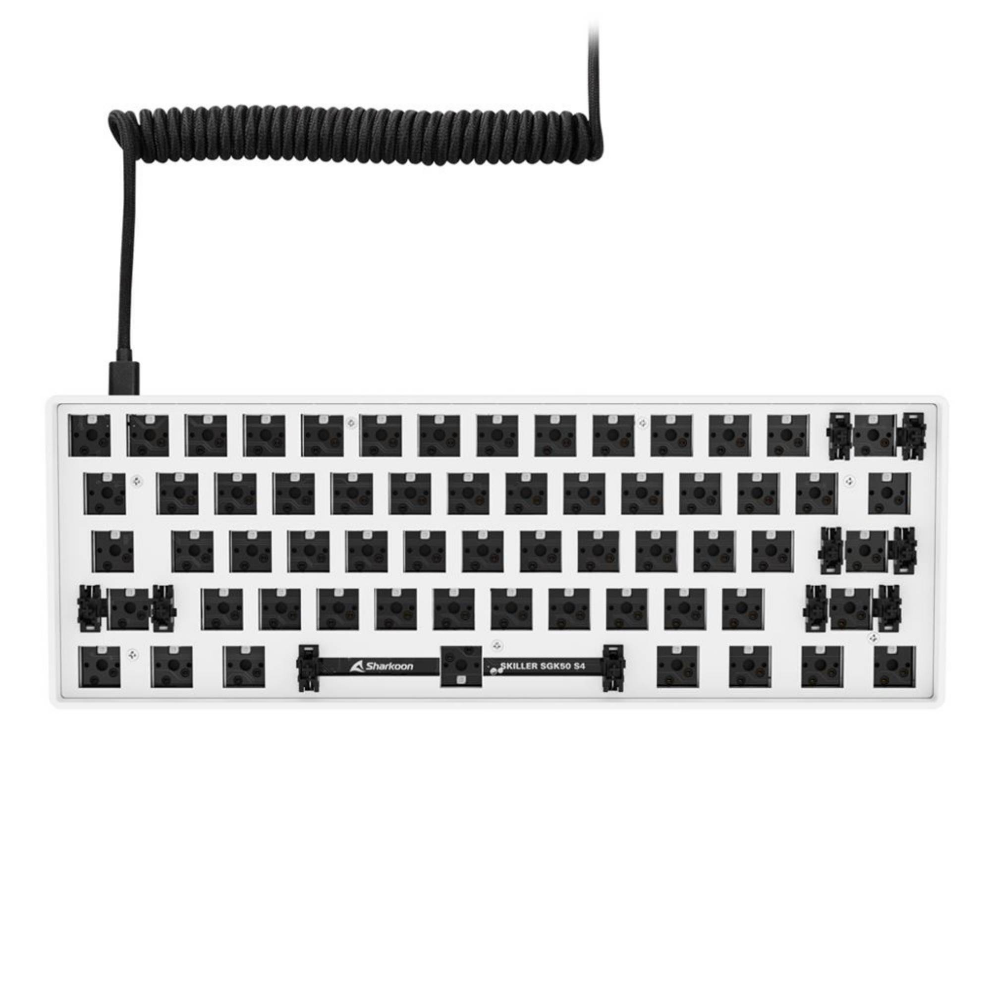Sharkoon SKILLER SGK50 S4, 60%, Kabelgebunden, USB, RGB-LED, Weiß-4
