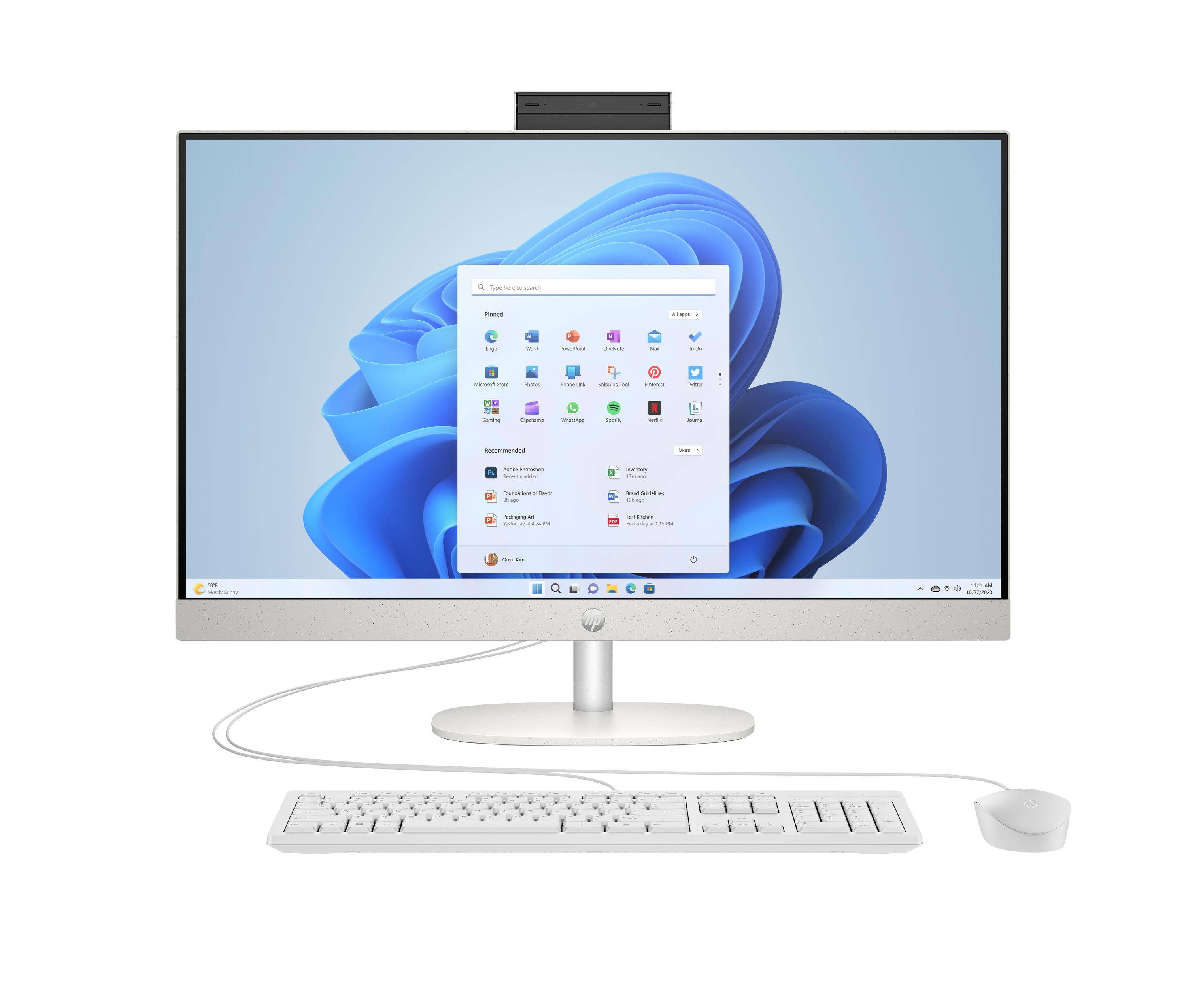 HP 27-cr0106ng - All-in-One (Komplettlösung) - Core i5 1335U - RAM 16 GB - SSD 512 GB - NVMe - Intel-0