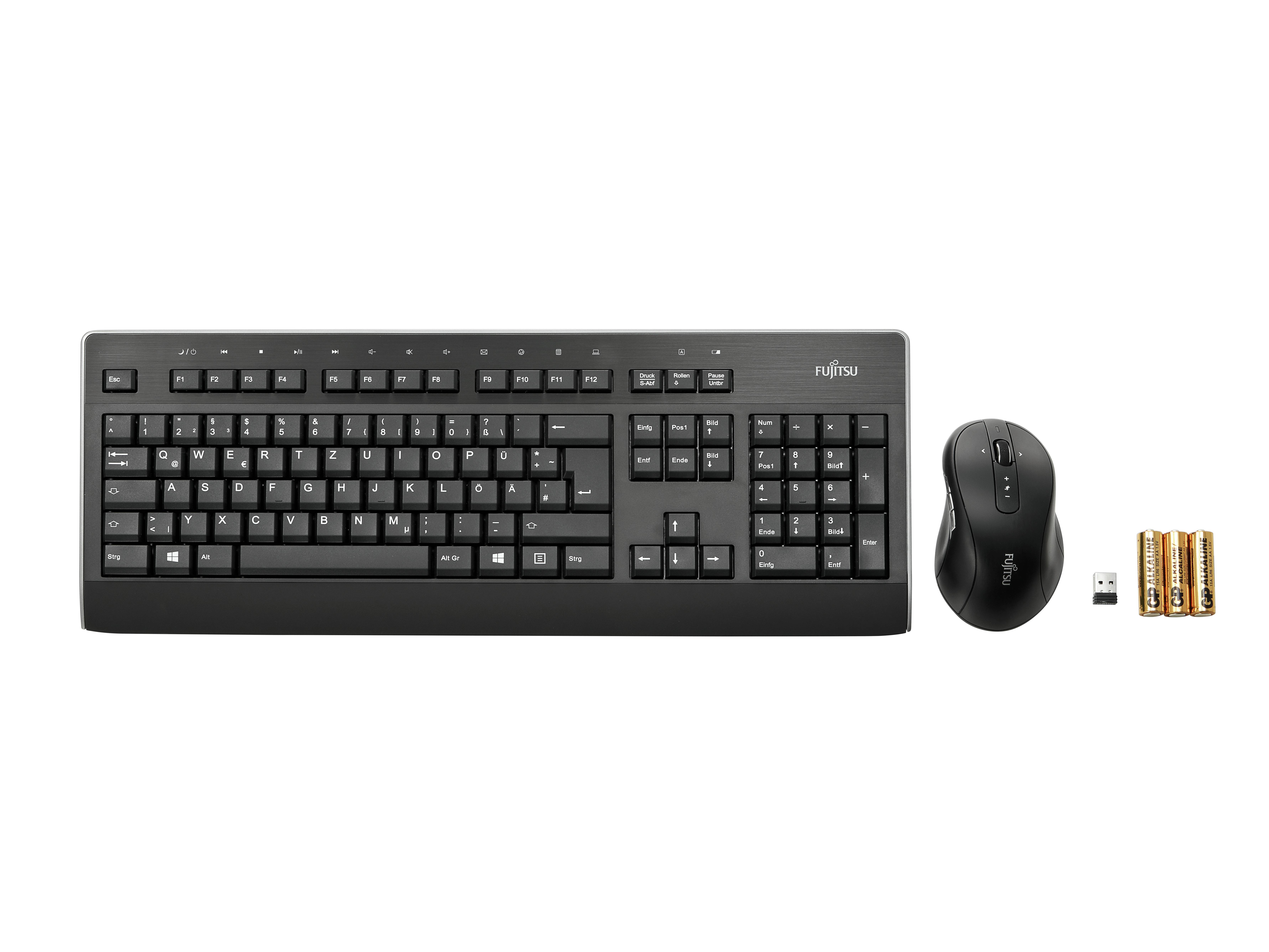 Fujitsu Wireless KB Mouse Set LX960 DE RF and Receiver in white box-1
