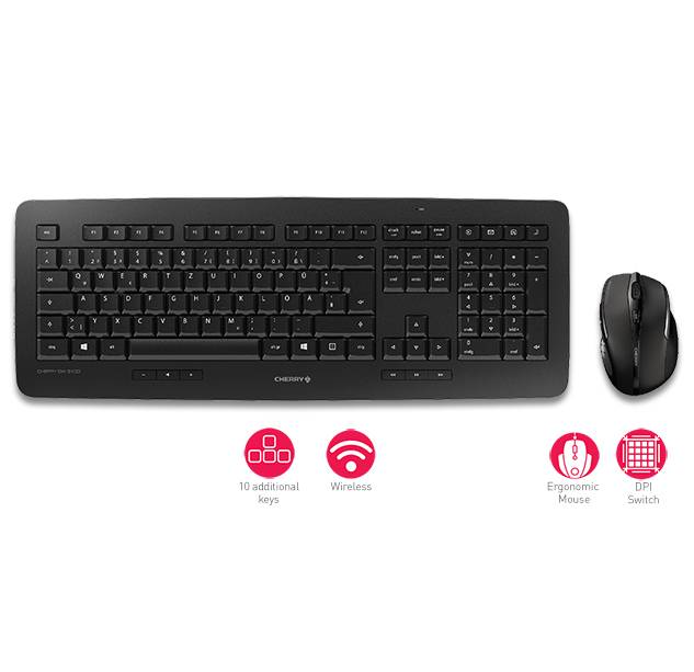 Cherry DW 5100 - Tastatur-und-Maus-Set - kabellos-2