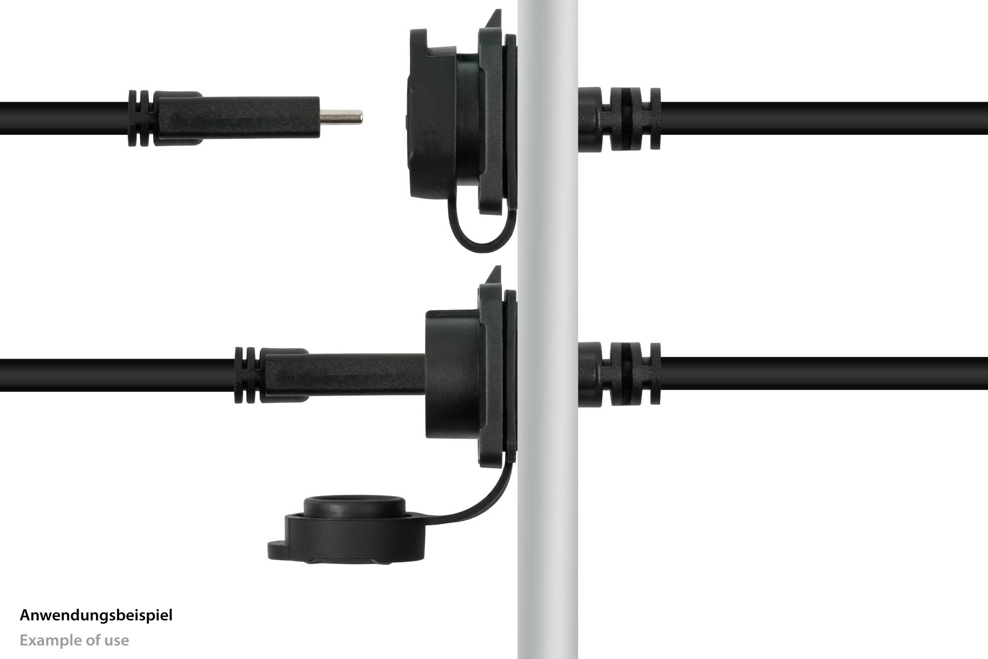 Good Connections Industrie-Einbauverlängerung S1 - USB - Kabel - Digital/Daten-1