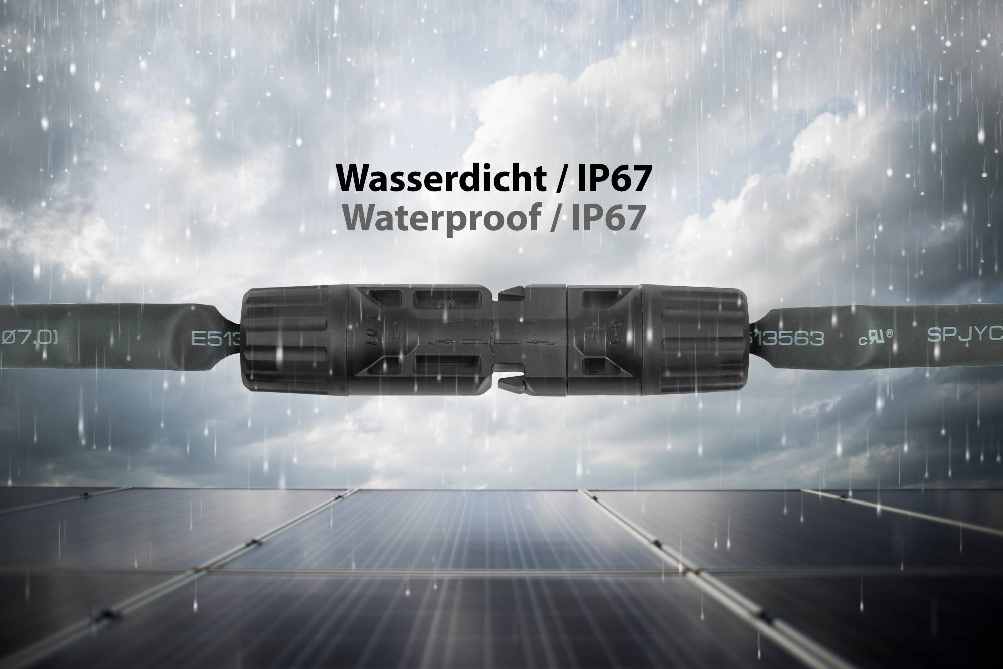 kabelmeister® Solar-Fensterdurchführung MC4 kompatibel, paarweise, schwarz, flexible Länge: 30 cm-5