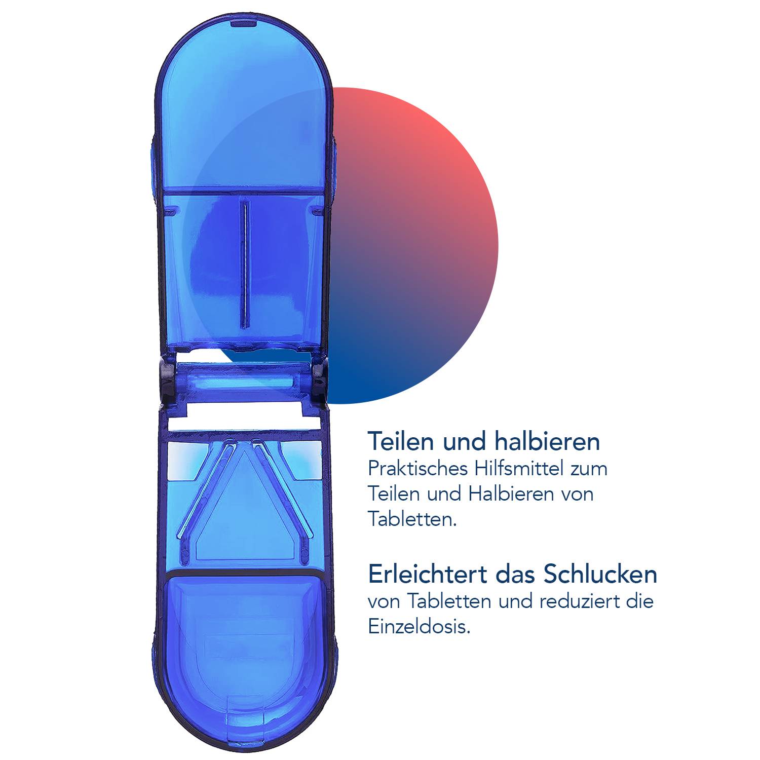 FIRST AID ONLY Tablettenteiler blau P-10002-1