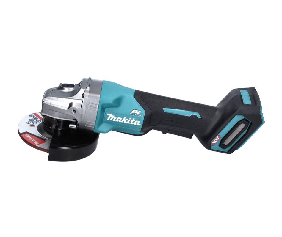 Makita GA 016 GM201 Akku Winkelschleifer 40 V max. 125 mm Brushless XGT + 2x Akku 4,0 Ah + Ladegerät + Makpac-2