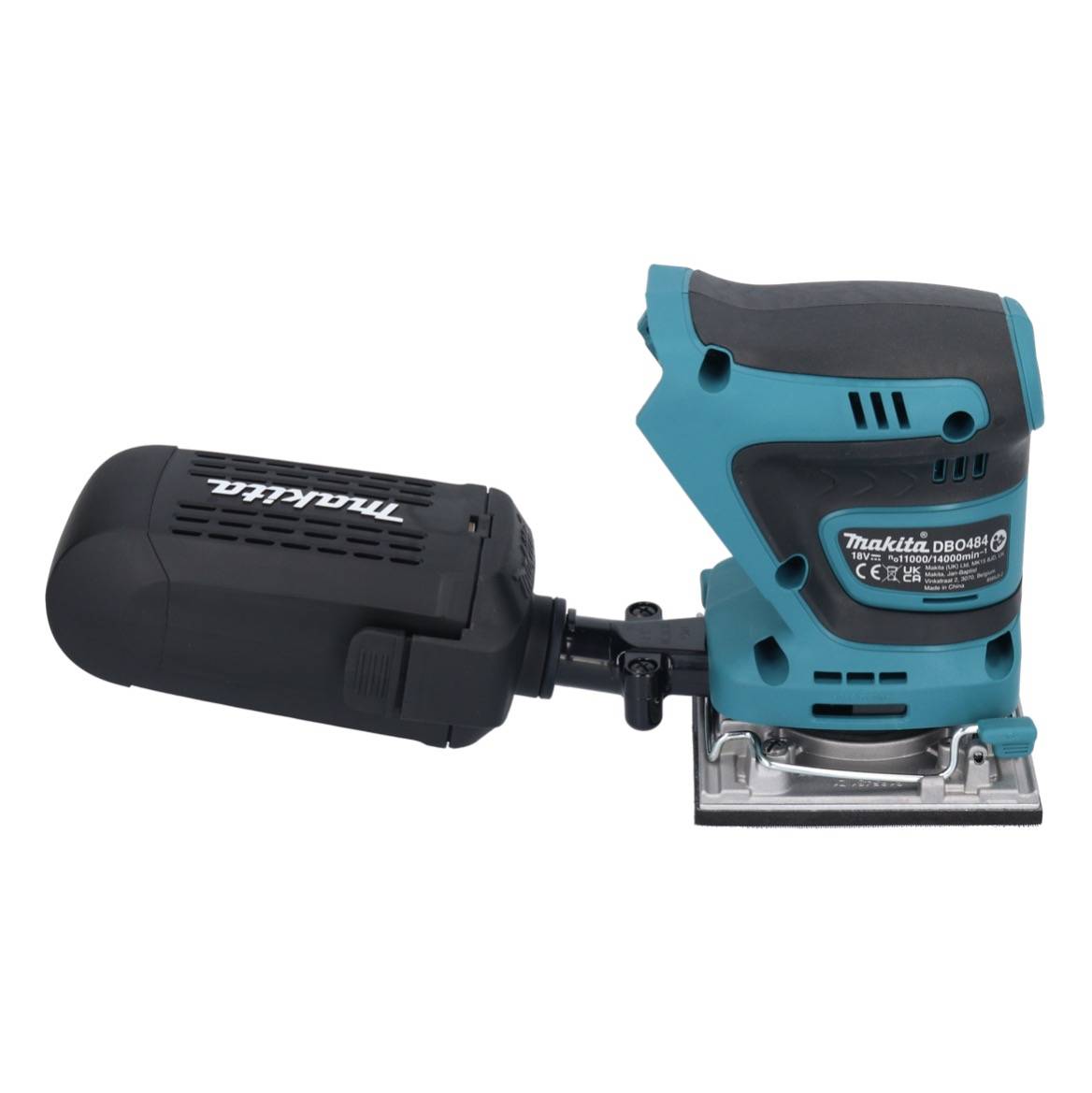 Makita DBO 484 T1 Akku Schwingschleifer 18 V 112 x 102 mm + 1x Akku 5,0 Ah - ohne Ladegerät-4