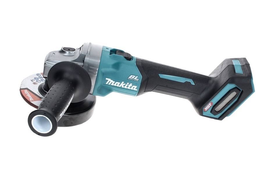 Makita GA 008 GM201 Akku Winkelschleifer 40 V max. 125 mm Brushless XGT + 2x Akku 4,0 Ah + Ladegerät + Makpac-2