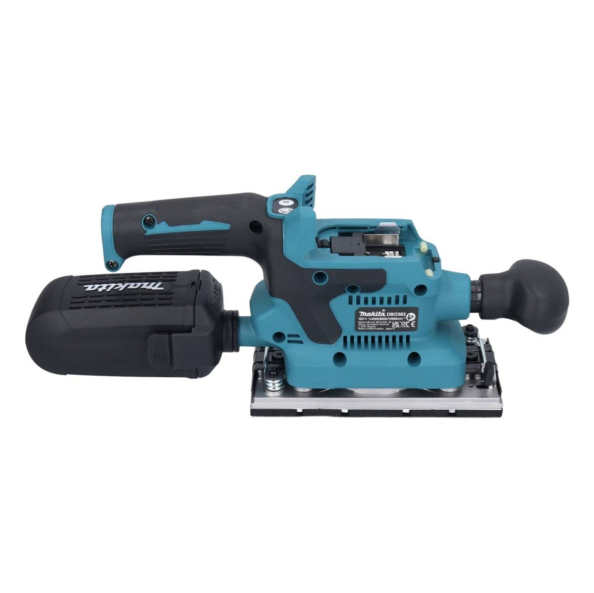 Makita DBO 382 RG1 Akku Schwingschleifer 18 V 93 x 185 mm Brushless + 1x Akku 6,0 Ah + Ladegerät-4