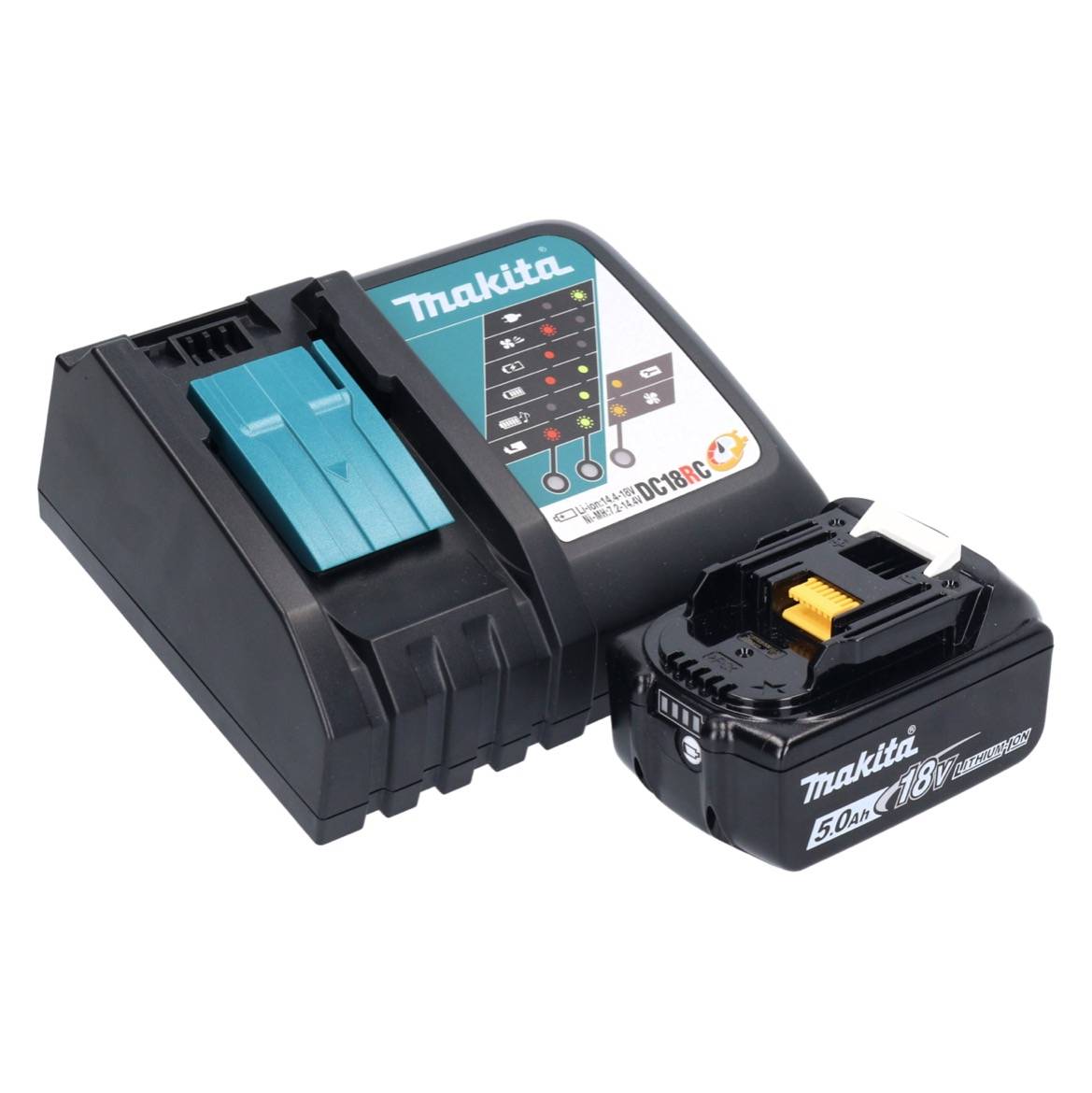 Makita DBO 382 RT1 Akku Schwingschleifer 18 V 93 x 185 mm Brushless + 1x Akku 5,0 Ah + Ladegerät-3