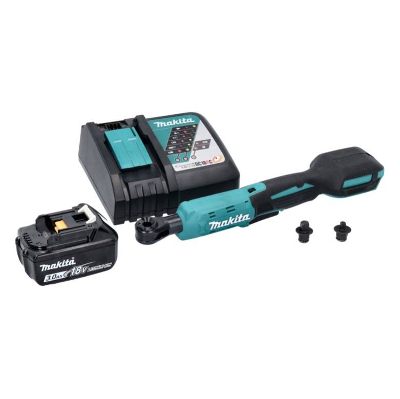 Makita DWR 180 RF1 Akku Ratschenschrauber 18 V 47,5 Nm 1/4" 3/8" + 1x Akku 3,0 Ah + Ladegerät-1