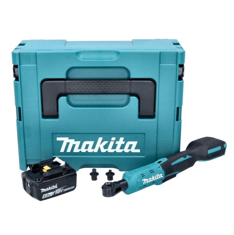 Makita DWR 180 G1J Akku Ratschenschrauber 18 V 47,5 Nm 1/4" 3/8" + 1x Akku 6,0 Ah + Makpac - ohne Ladegerät-1