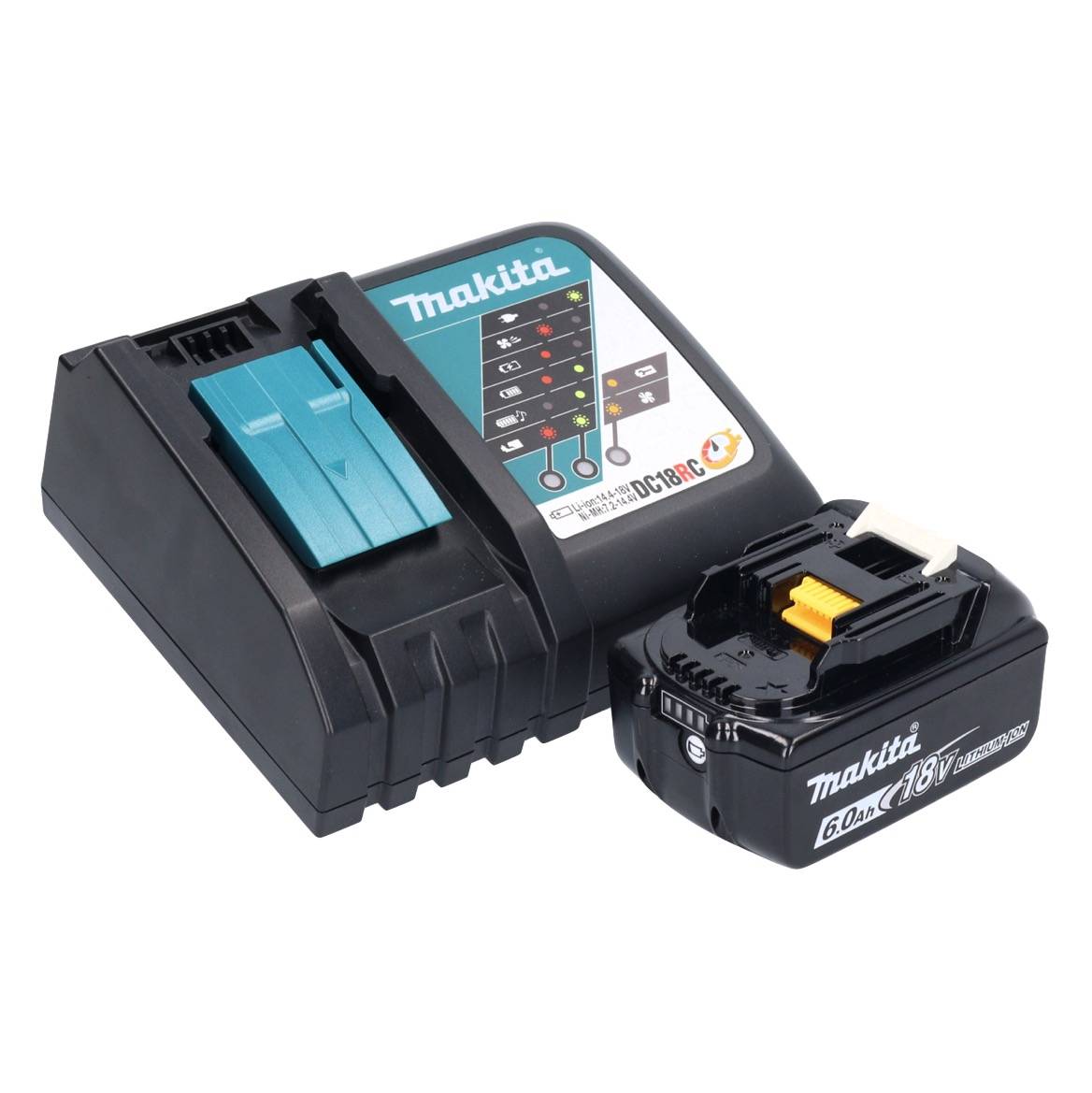 Makita DDF 489 RG1J Akku Bohrschrauber 18 V 73 Nm Brushless + 1x Akku 6,0 Ah + Ladegerät + Makpac-4