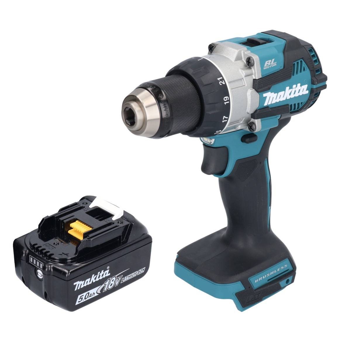 Makita DDF 489 T1 Akku Bohrschrauber 18 V 73 Nm Brushless + 1x Akku 5,0 Ah - ohne Ladegerät-1
