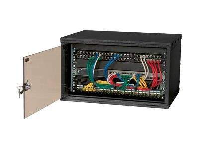 Equip Flat Pack - Patch-Panel-Gehäuse - Schwarz, RAL 9005 - 4U - 48.3 cm (19") --2