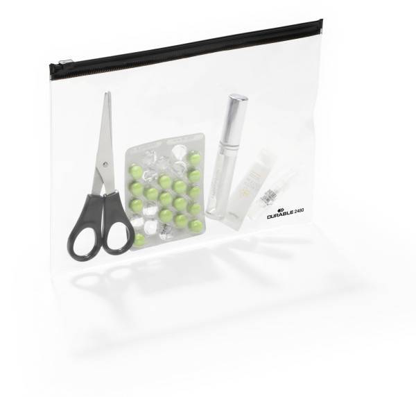 DURABLE - Dokumenttasche mit Reißverschluss - für A5 - Schwarz (Packung mit 5)-1