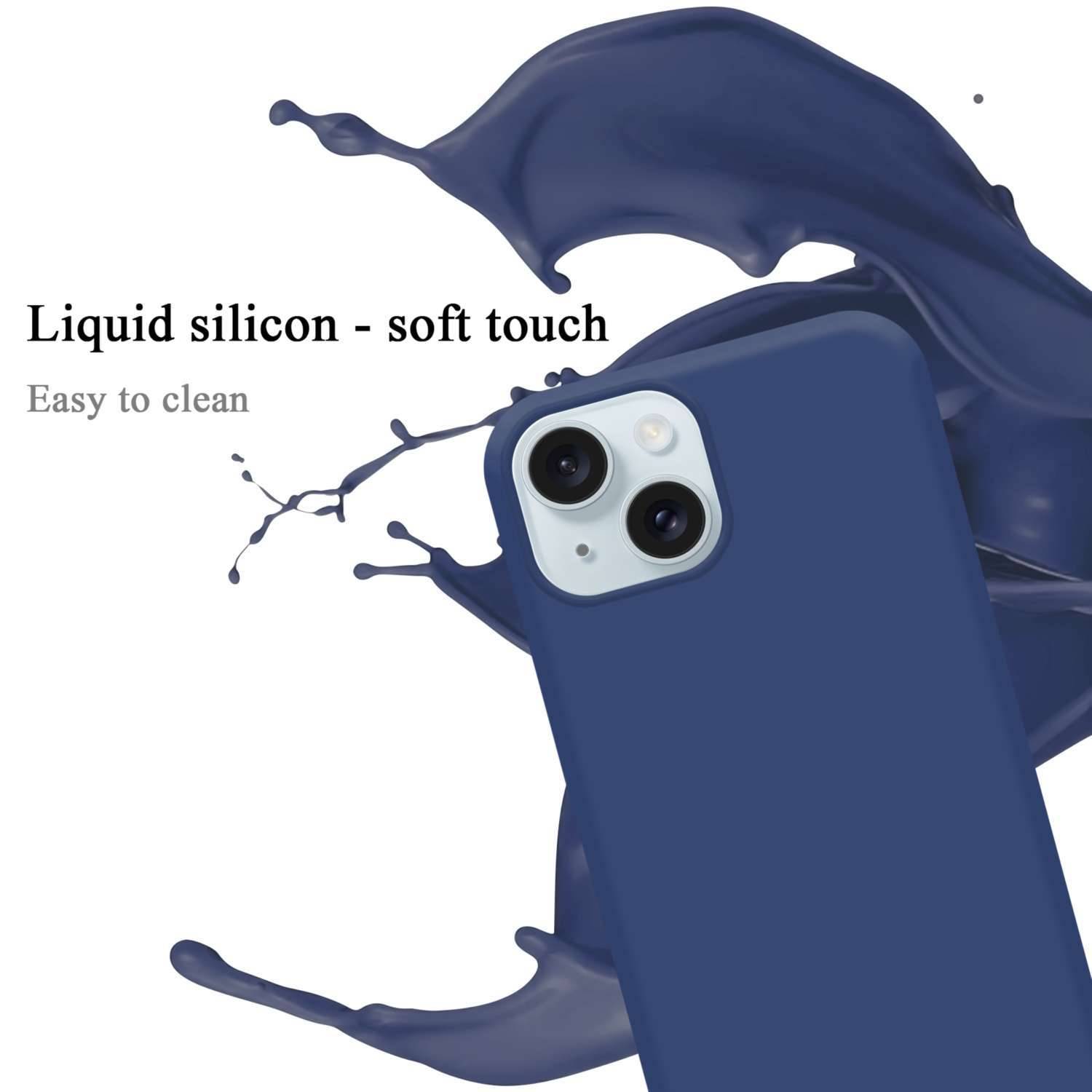 Cadorabo Schutzhülle für Apple iPhone 15 Hülle in Blau Handyhülle Case Cover TPU Etui-1