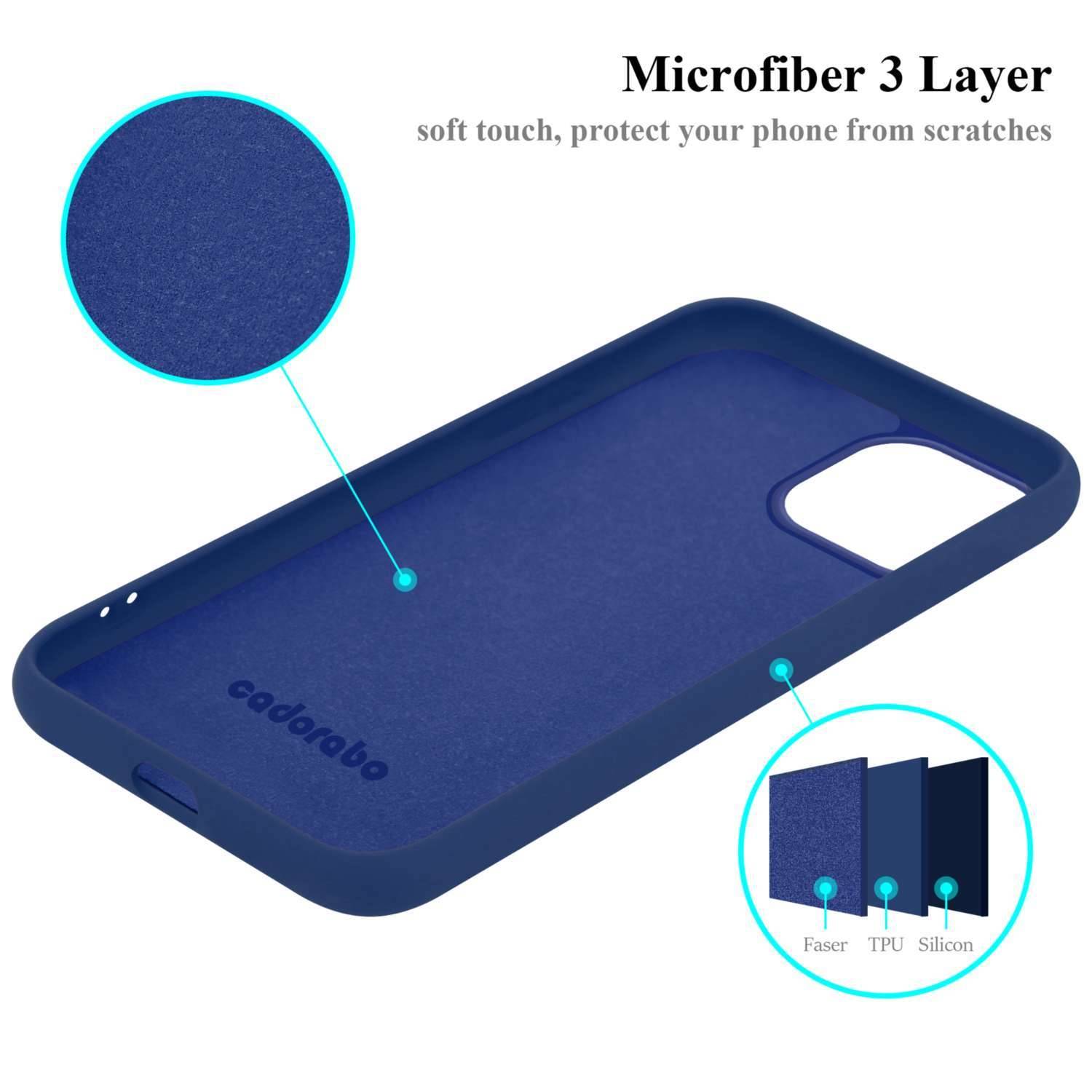 Cadorabo Schutzhülle für Apple iPhone 15 Hülle in Blau Handyhülle Case Cover TPU Etui-4