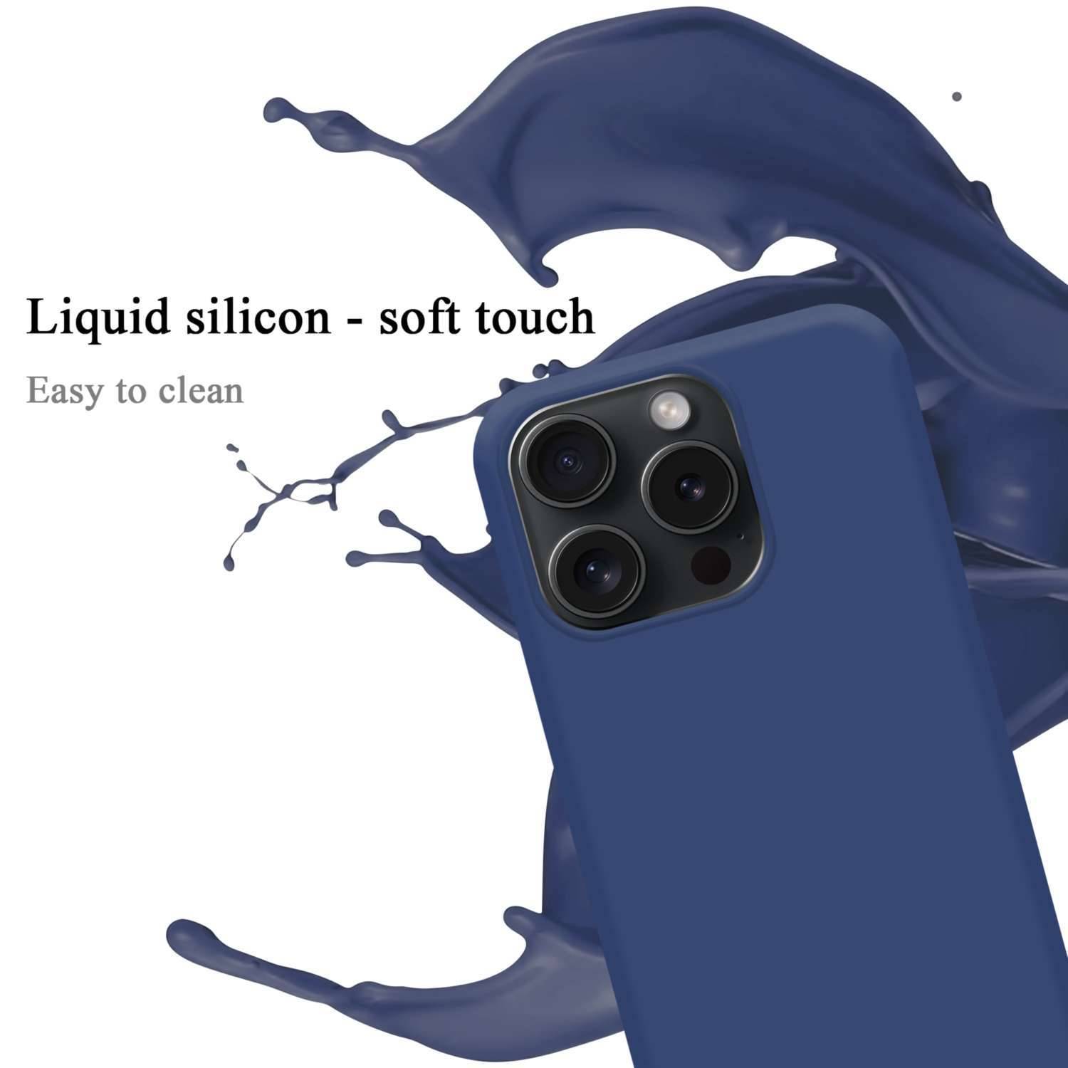 Cadorabo Schutzhülle für Apple iPhone 15 PRO MAX Hülle in Blau Handyhülle Case Cover TPU Etui-1