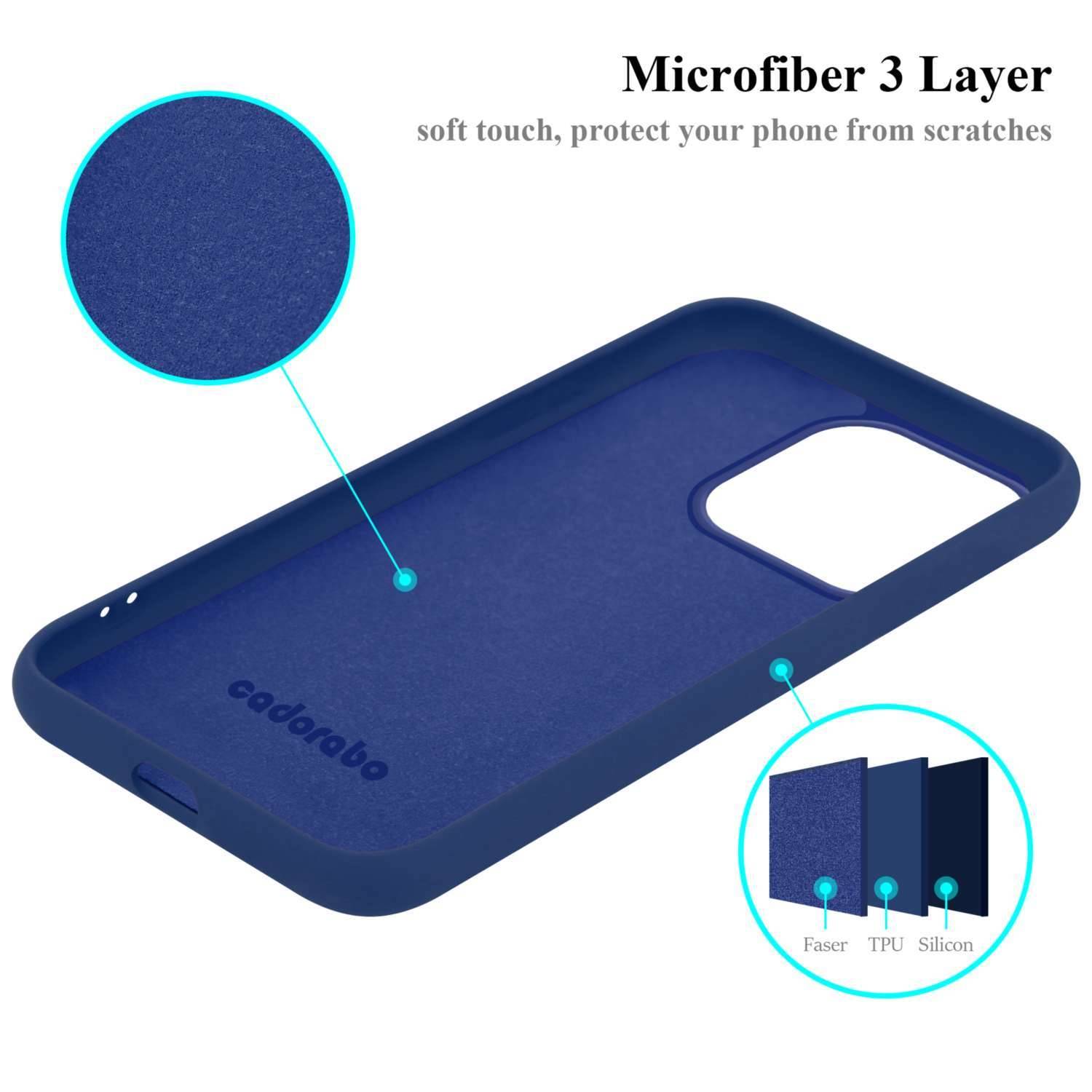 Cadorabo Schutzhülle für Apple iPhone 15 PRO MAX Hülle in Blau Handyhülle Case Cover TPU Etui-4