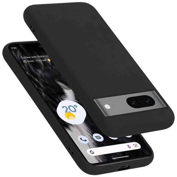 Cadorabo Schutzhülle für Google PIXEL 7 Hülle in Schwarz Handyhülle Case Cover TPU Etui