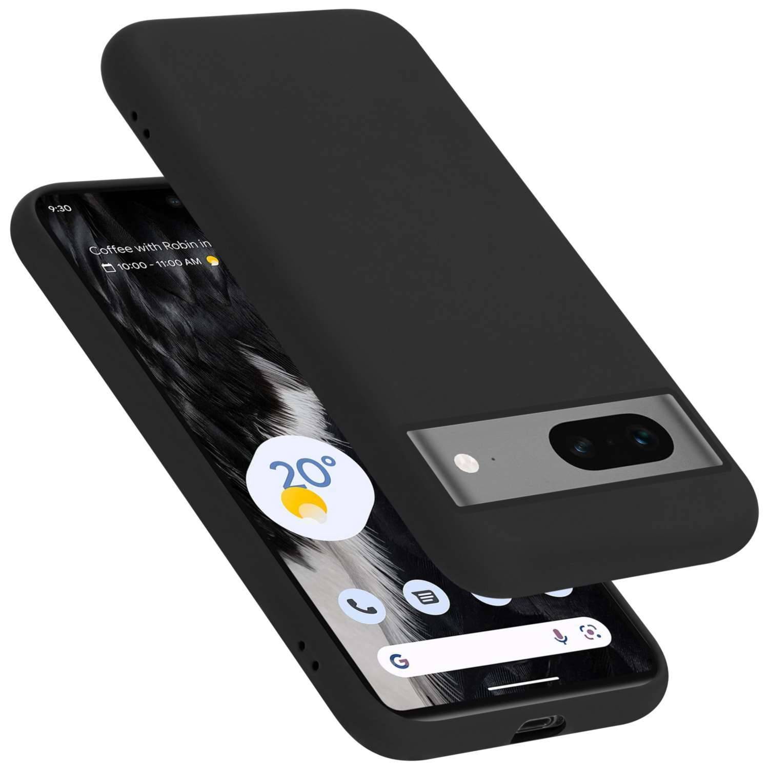 Cadorabo Schutzhülle für Google PIXEL 7 Hülle in Schwarz Handyhülle Case Cover TPU Etui-0