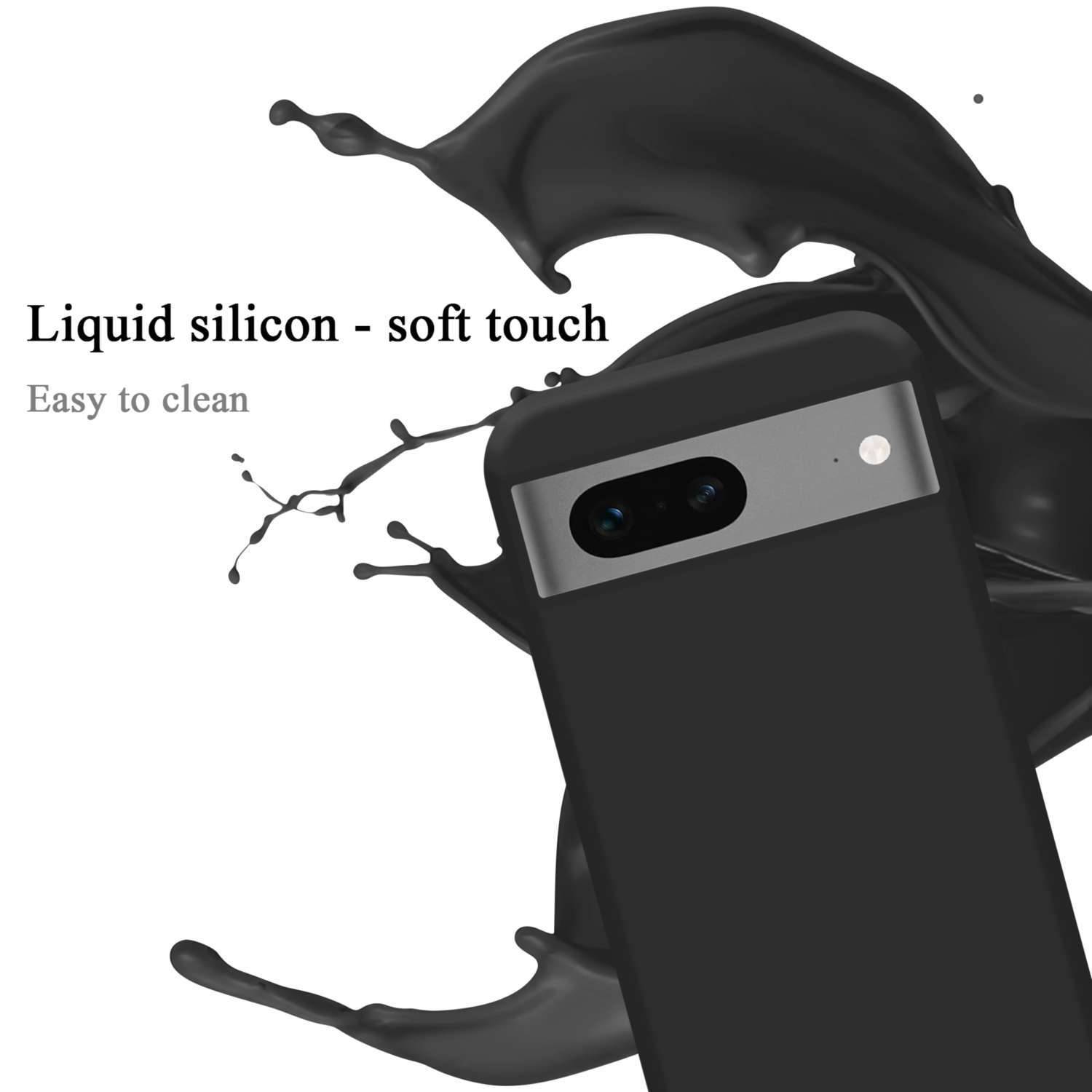 Cadorabo Schutzhülle für Google PIXEL 7 Hülle in Schwarz Handyhülle Case Cover TPU Etui-1