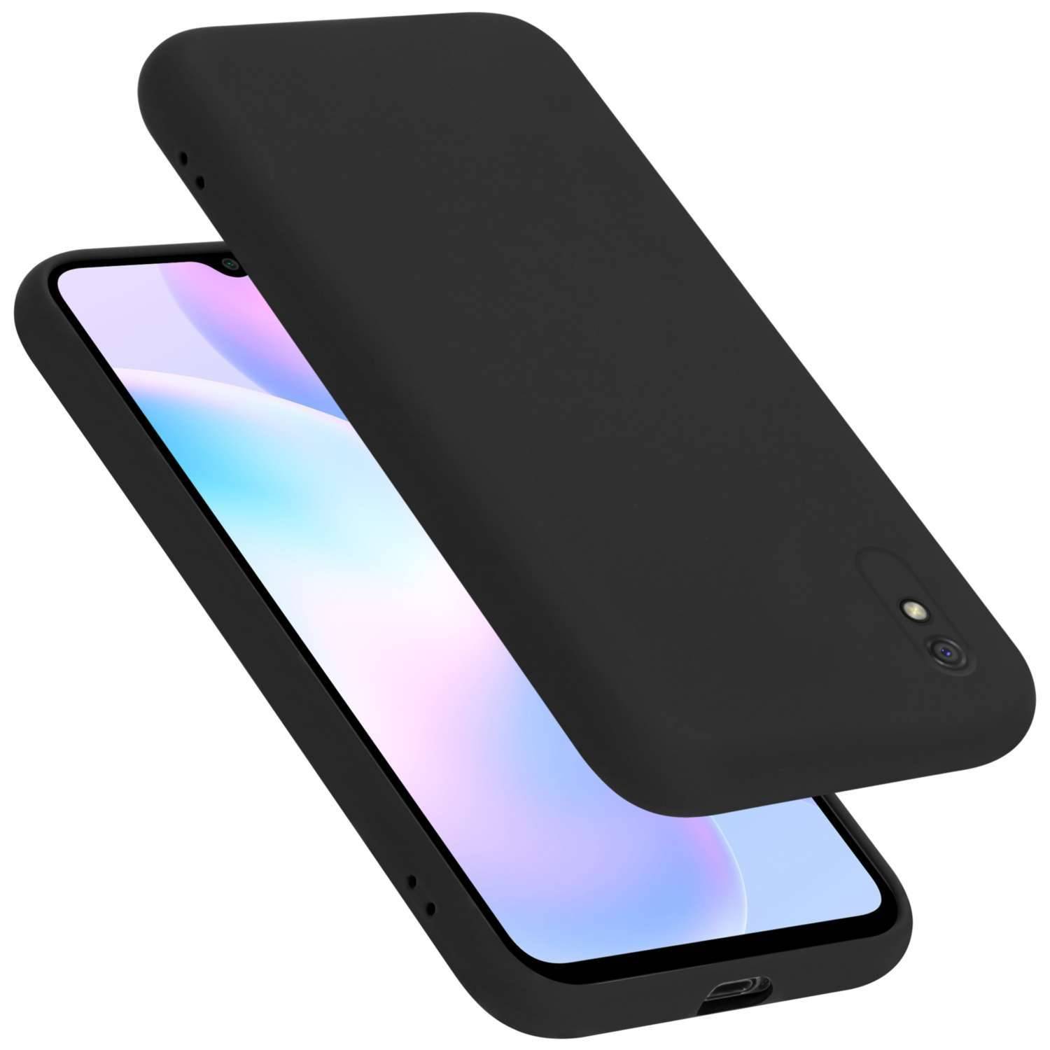 Cadorabo Schutzhülle für Xiaomi RedMi 9A / RedMi 9AT Hülle in Schwarz Handyhülle Case Cover TPU Etui-0