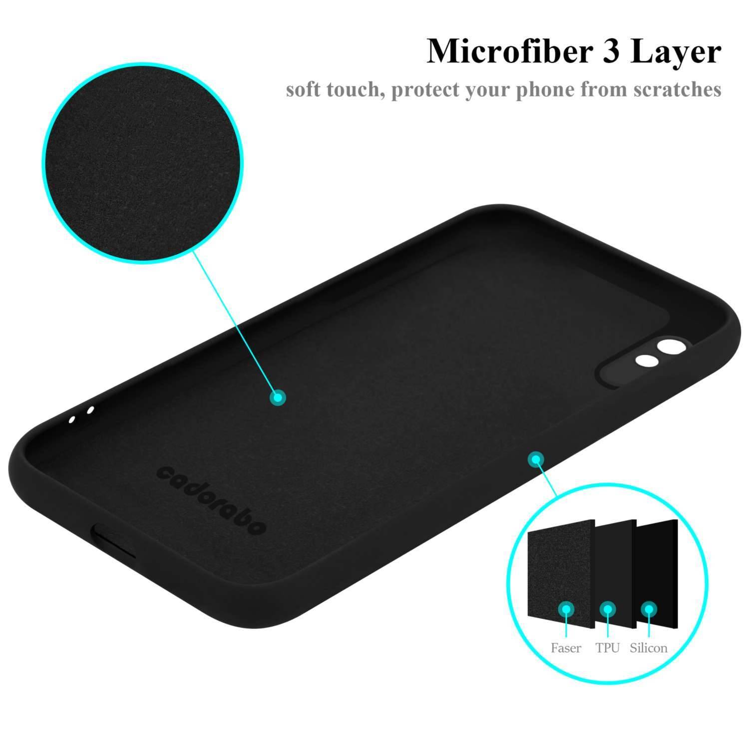 Cadorabo Schutzhülle für Xiaomi RedMi 9A / RedMi 9AT Hülle in Schwarz Handyhülle Case Cover TPU Etui-4