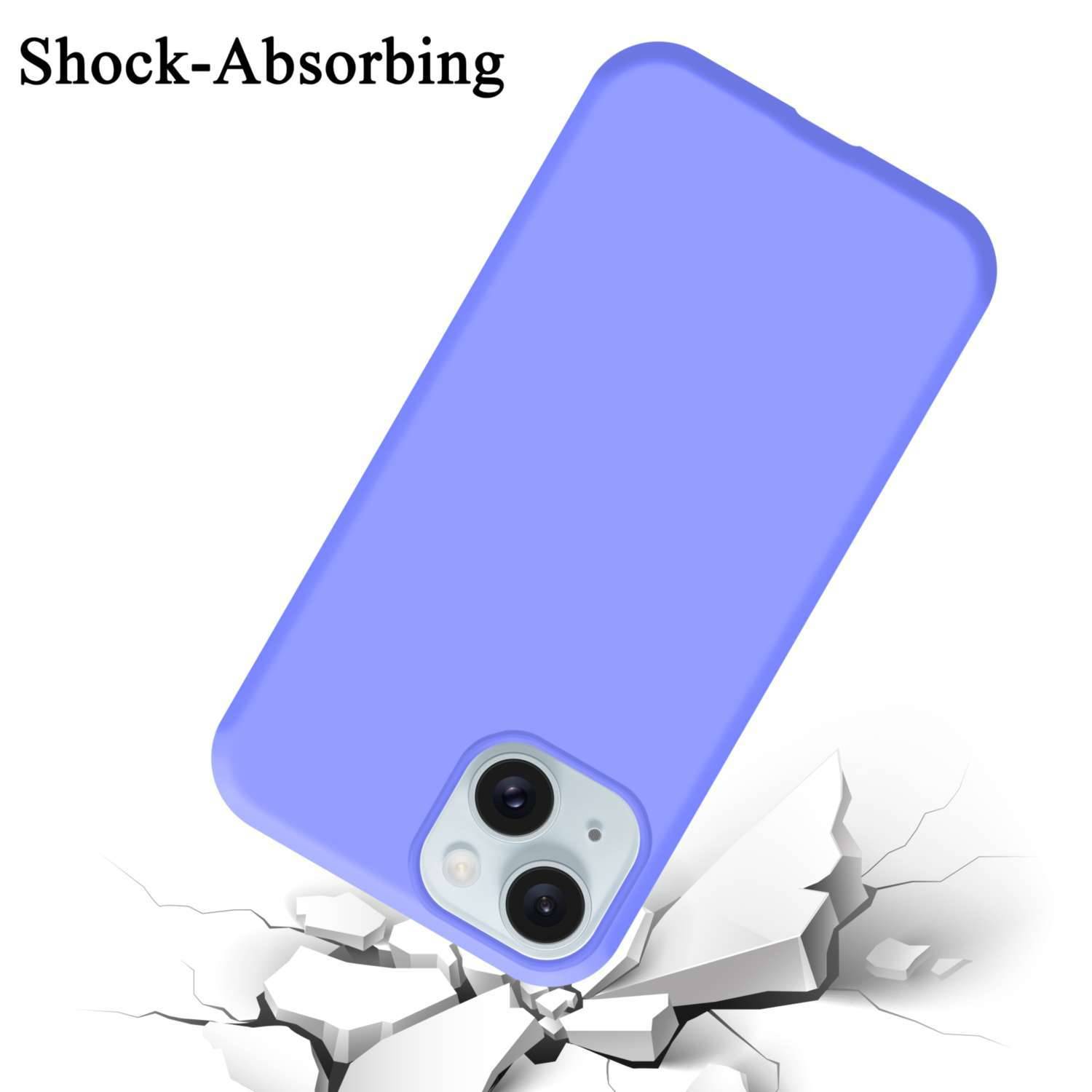 Cadorabo Schutzhülle für Apple iPhone 15 Hülle in Lila Handyhülle Case Cover TPU Etui-2
