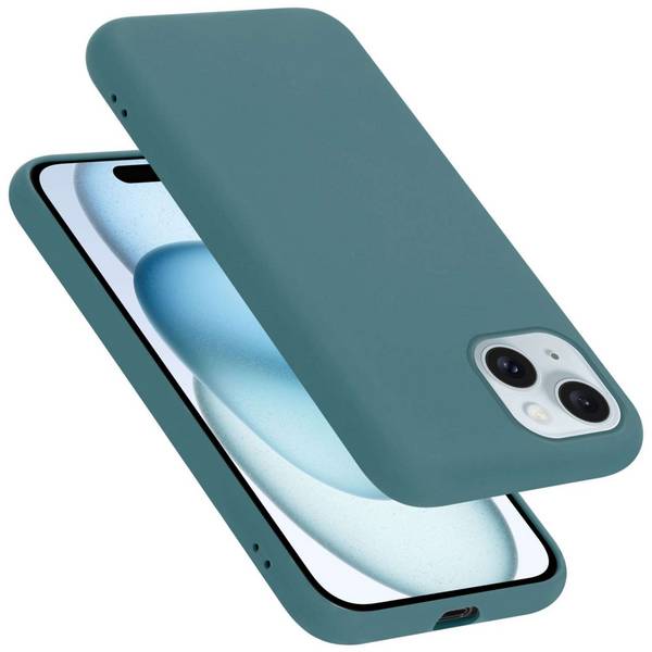 Cadorabo Schutzhülle für Apple iPhone 15 PLUS Hülle in Grün Handyhülle Case Cover TPU Etui