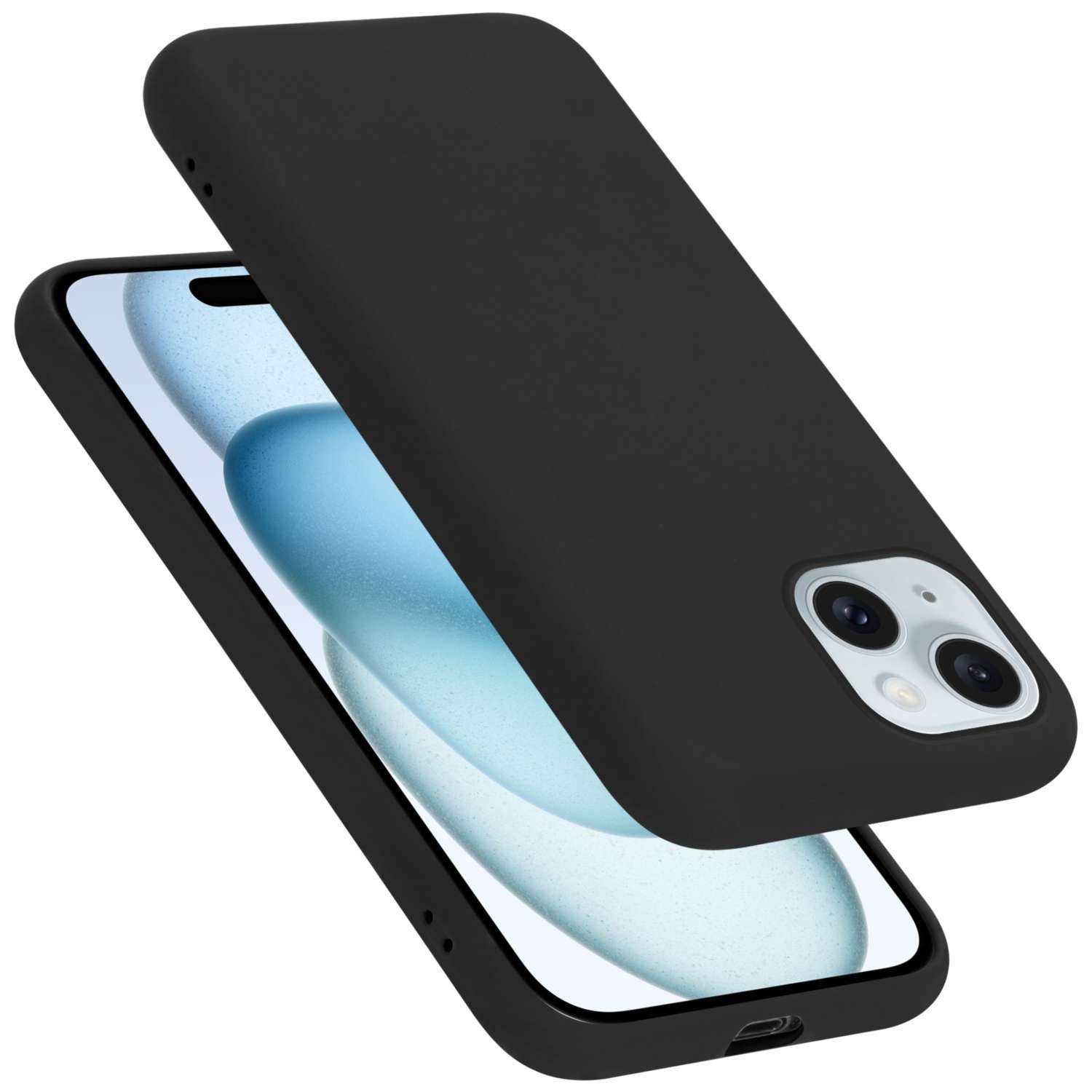 Cadorabo Schutzhülle für Apple iPhone 15 Hülle in Schwarz Handyhülle Case Cover TPU Etui-0