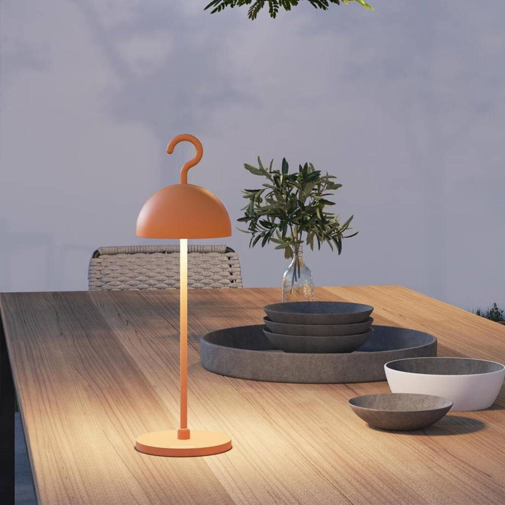 Sompex HOOK, Tischbeleuchtung für den Außenbereich, Orange, Aluminium, IP65, Garten, Terrasse, Wetterfest-0