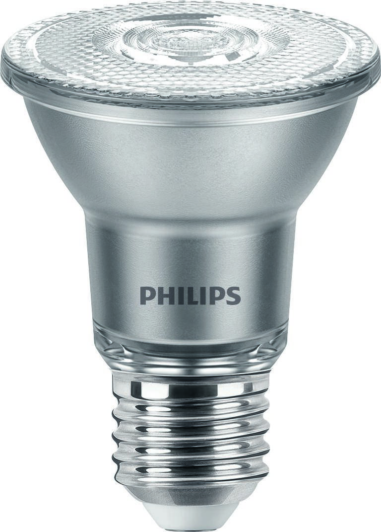 Philips Master Value LED Glühbirne Reflektor E27 PAR20 6W 540lm 25D - 940 Kaltweiß | Höchste Farbwiedergabe - Dimmbar --1