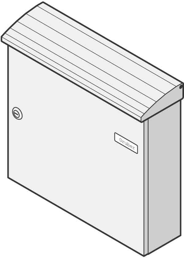Renz Metallwaren. Briefkasten ws 17-1-10214 ws