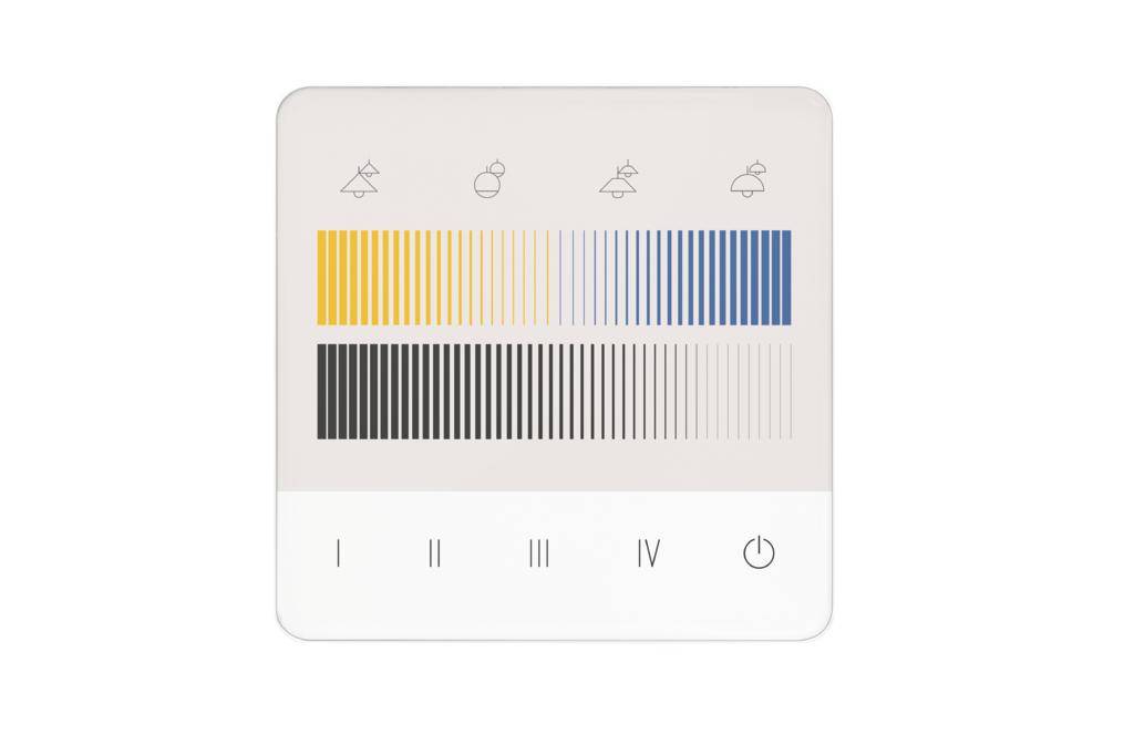 Ridi-Leuchten DALI Touchpanel weiß APCON TOUCH4W