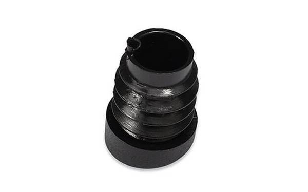 schräge Gleiter rund 18x1,5-2 - PE, schwarz - emico