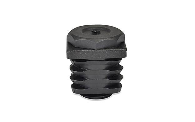 Einstellstopfen quadr. 20x20x1,5-2 6k - PA, schwarz - emico-0