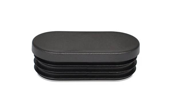 Gleiter oval 20/10x1-2 - PE, schwarz - emico