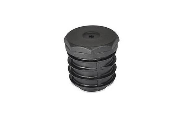 Einstellstopfen rund 35x1,5-2 8k - PA, schwarz - emico