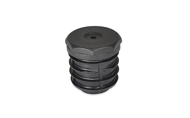 Einstellstopfen rund 35x1,5-2 8k - PA, schwarz - emico-0