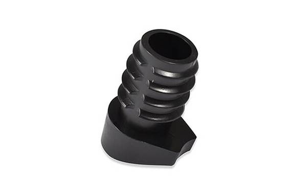 schräge Gleiter rund 20x1,5-2 - PE, schwarz - emico